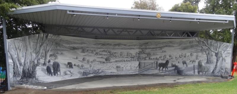 Sound Shell Mural, Corryong